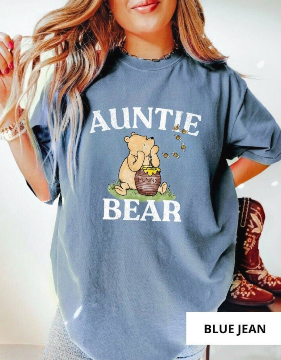 Auntie Bear Pooh Women’s T-Shirt Hippo Boutique
