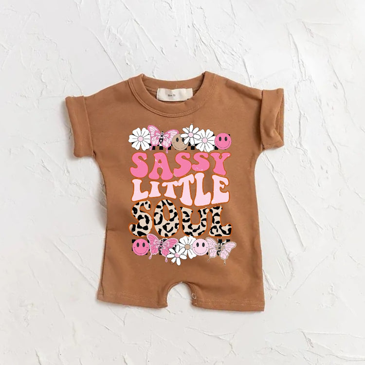Sassy Little Soul baby Girl romper bodysuit Hippo Boutique