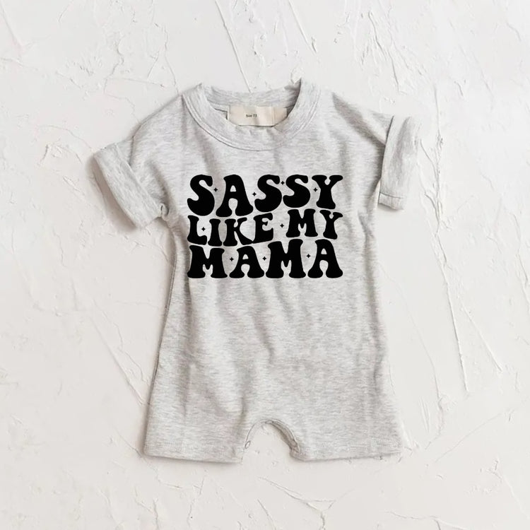 Sassy Like my Mama baby Girl romper bodysuit Hippo Boutique