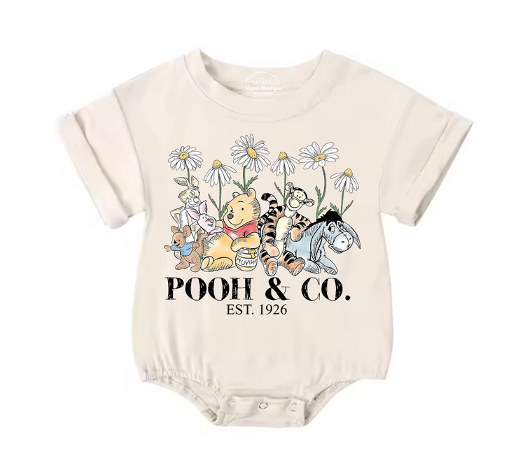 Pooh Baby & toddler Boy t-shirt bubble Romper Hippo Boutique