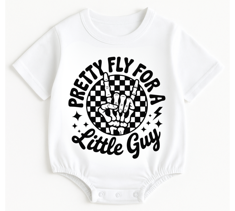 Baby t-shirt Bubble Romper - Pretty Fly Hippo Boutique