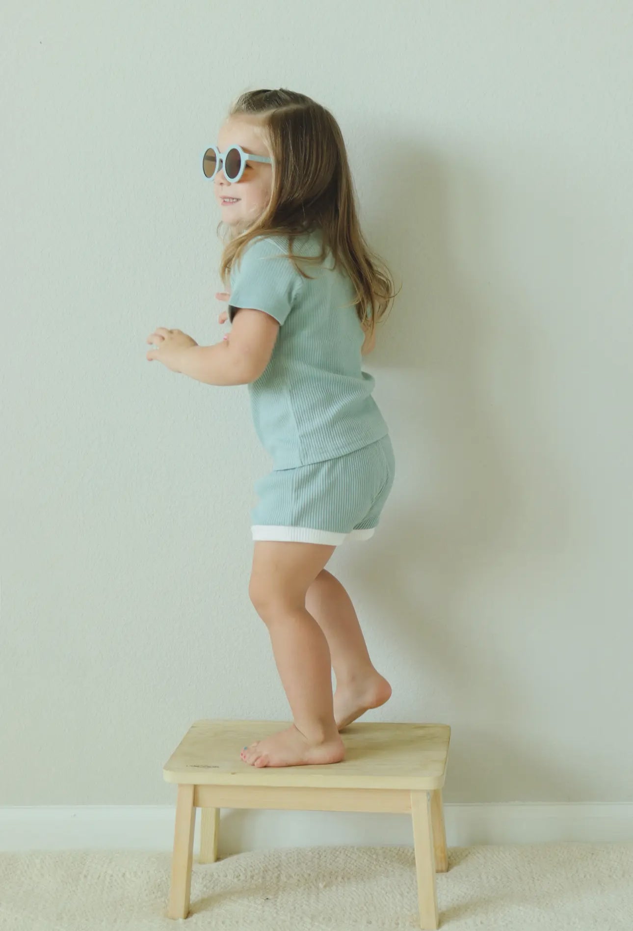 Baby & toddler waffle cotton outfit Hippo Boutique