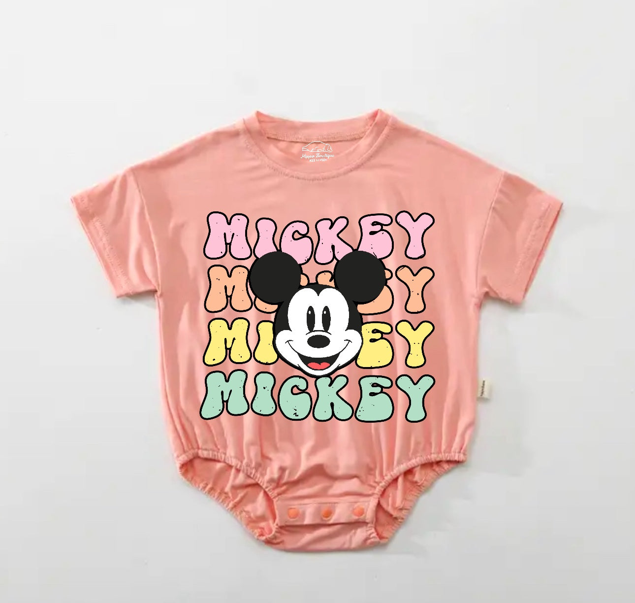 Mouse Baby t-shirt bubble Romper Hippo Boutique