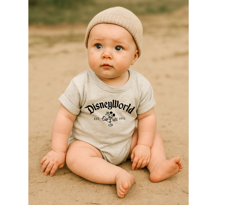 Mouse baby romper bodysuit Hippo Boutique