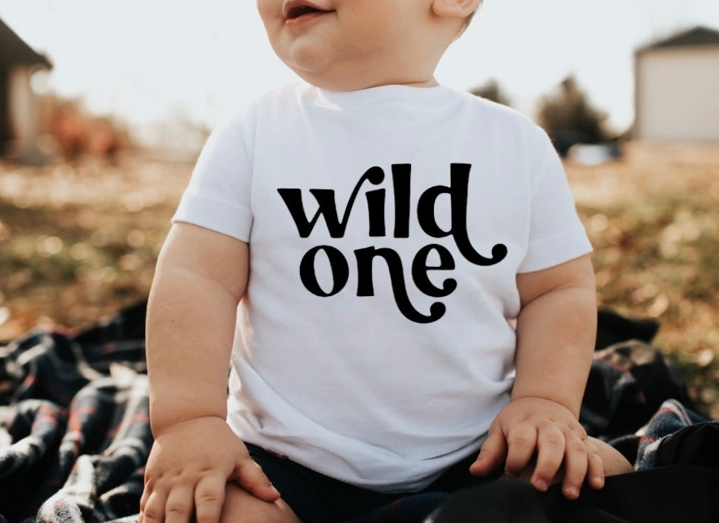 Wild One Baby & Toddler tshirt Hippo Boutique