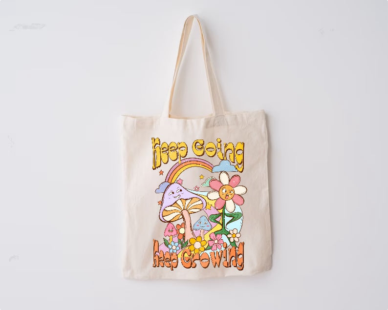 Keep Growing Tote Bag Hippo Boutique