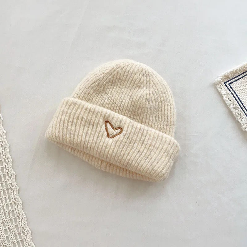 Baby & kids heart Winter Hat Beanies Hippo Boutique