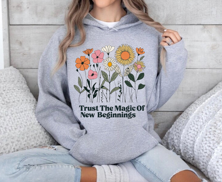 Wildflower Mama Bow Women’s Crewneck Sweatshirts Hippo Boutique