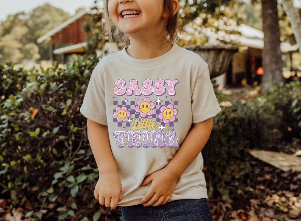 Sassy Little Thing Baby & Toddler tshirt Hippo Boutique