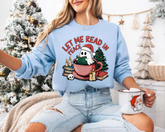 Let me read in peace Ghost Christmas Sweatshirts Hippo Boutique