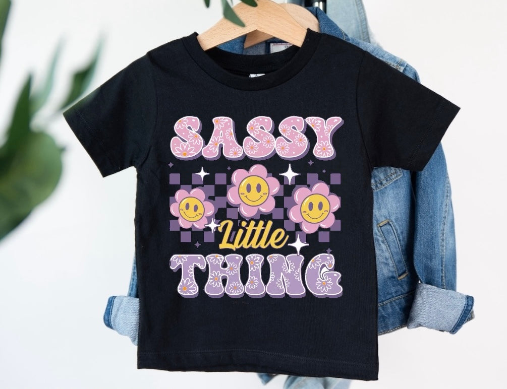 Sassy Little Thing Baby & Toddler tshirt Hippo Boutique