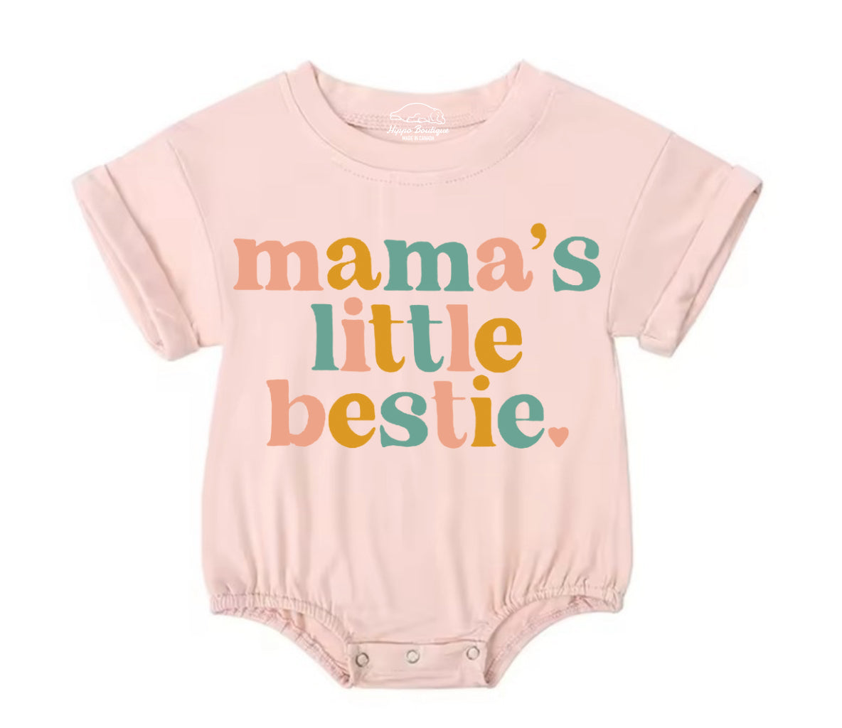 Mama’s Little Bestie Baby t-shirt bubble Romper
