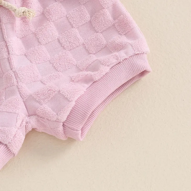 Baby & Toddler Checkered cotton shorts and tank outfit Hippo Boutique