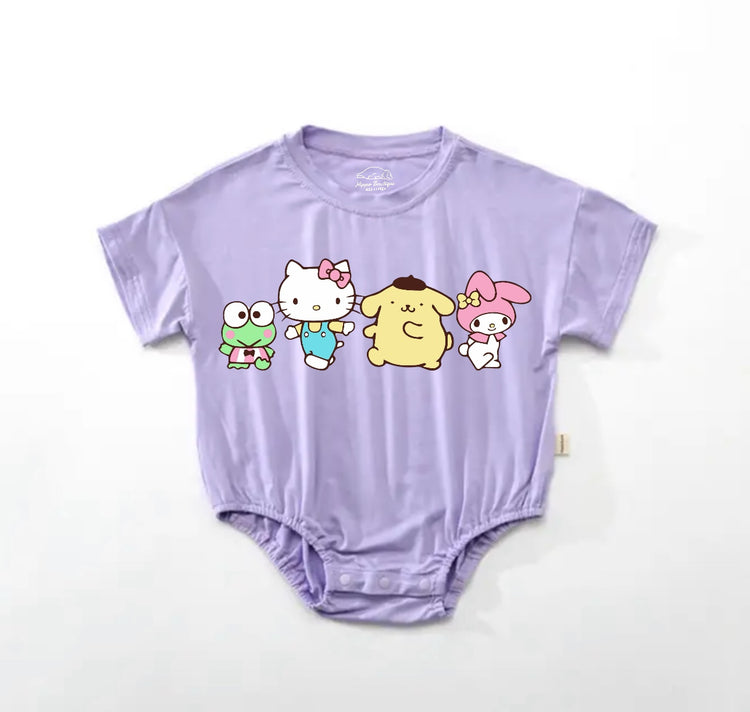 Kitty Baby t-shirt bubble Romper Hippo Boutique