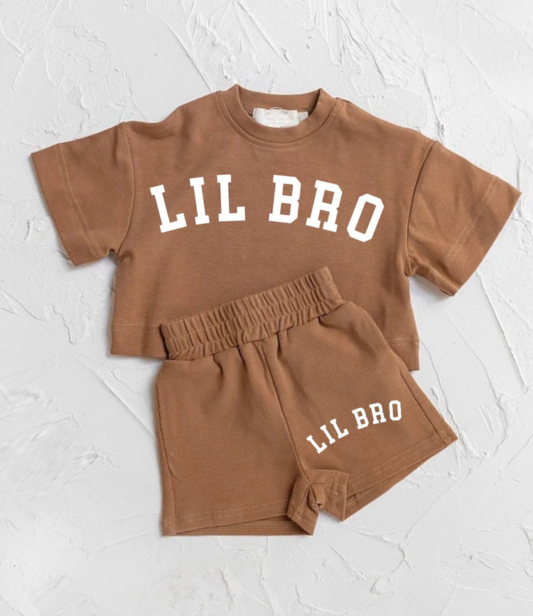 Little Bro Baby Boy T-Shirt & Shorts Set Hippo Boutique