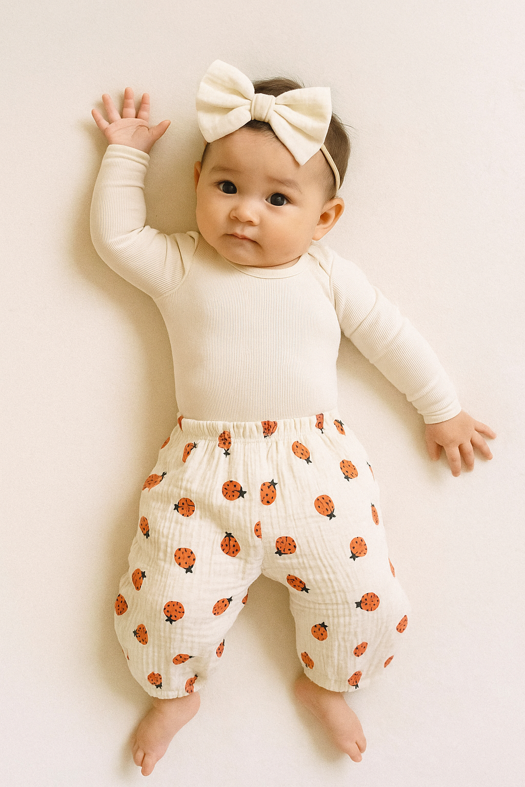 Organic Cotton Baby & Toddler Pants – Neutral Loose Fit Hippo Boutique