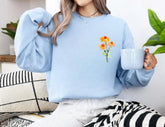 Women’s Crewneck Sweatshirts - Wild Flowers Hippo Boutique