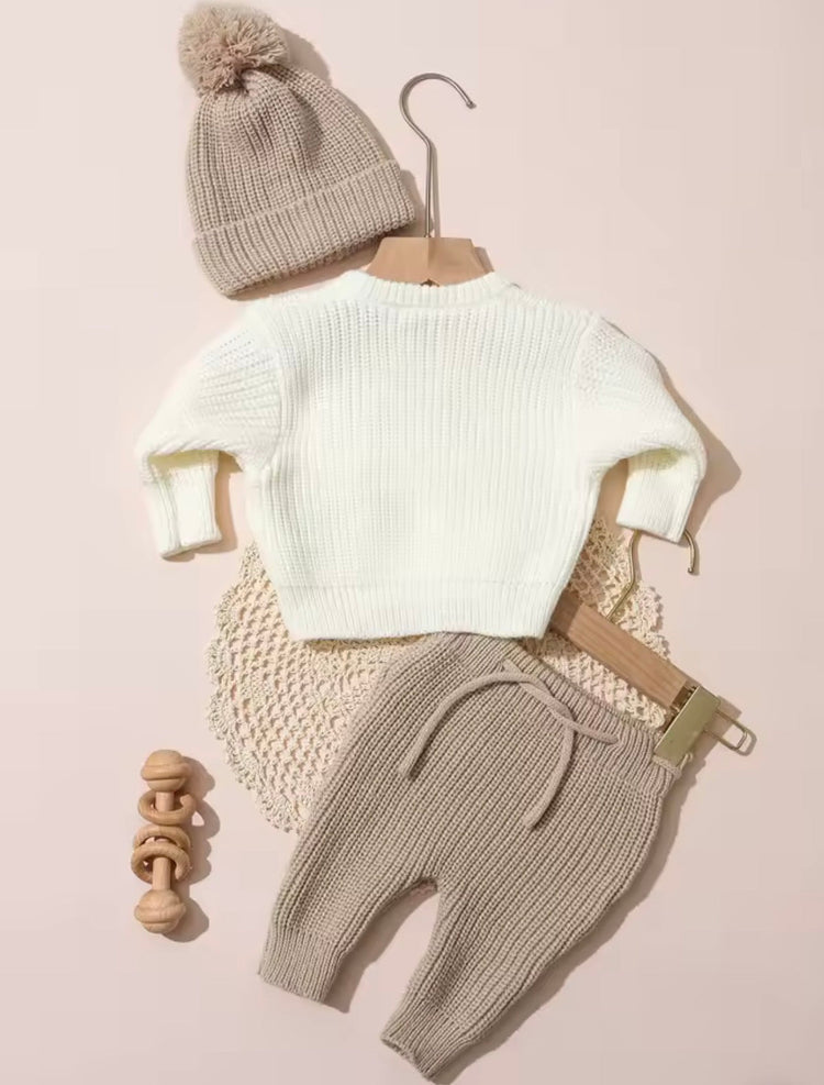 Newborn Baby Knit Coming Home Outfit Hippo Boutique