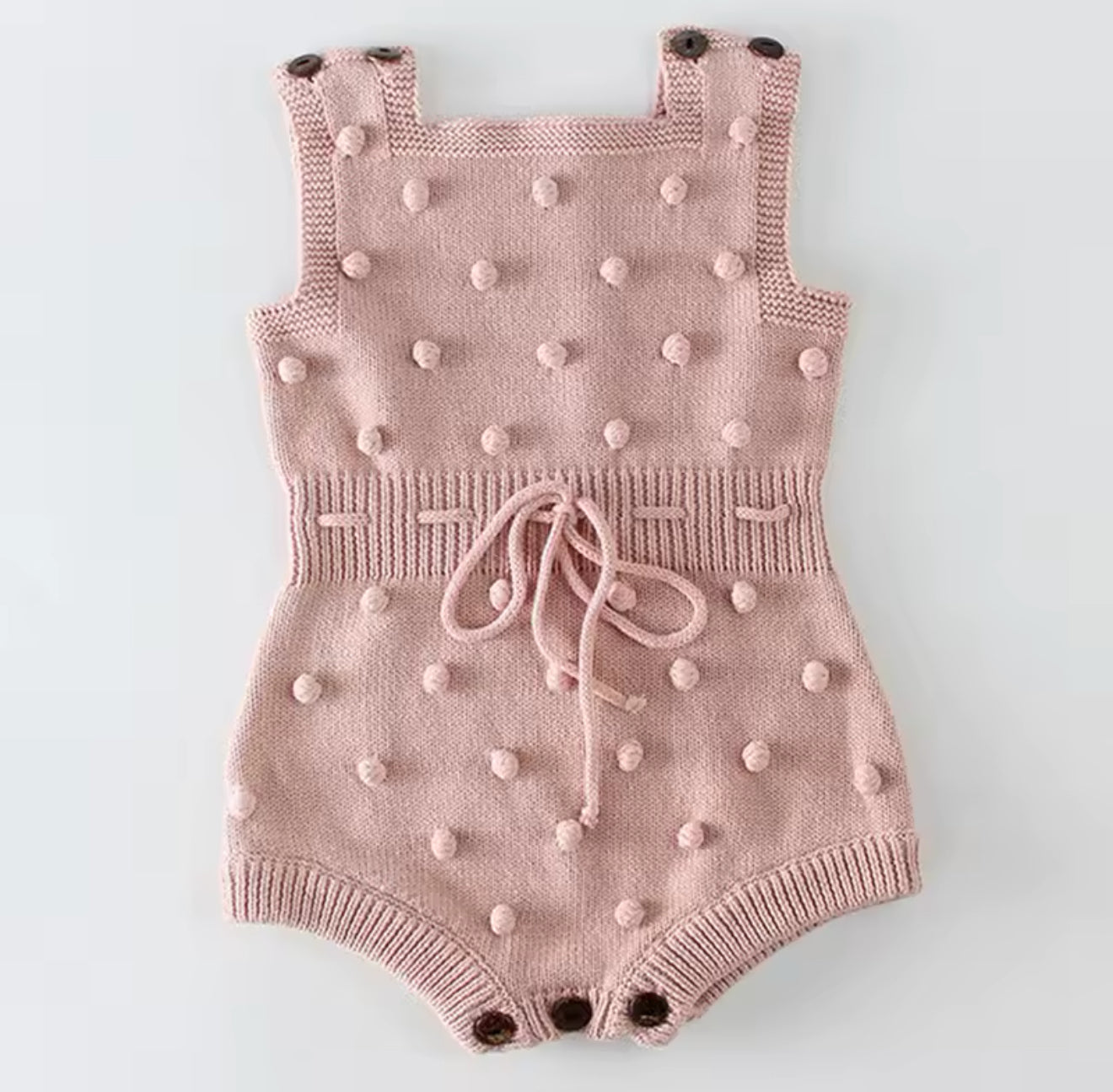 Pink Knit Sleeveless Romper Hippo Boutique