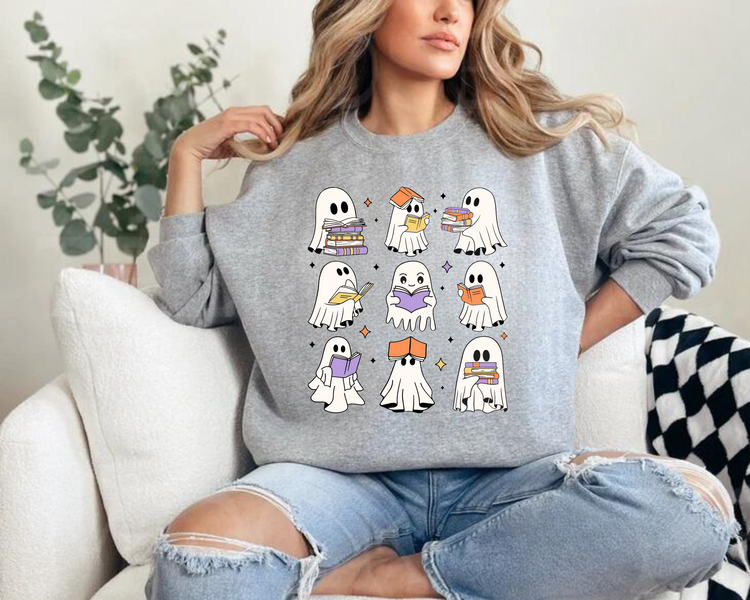 Read More Books Ghosts Reading Sweatshirts Hippo Boutique