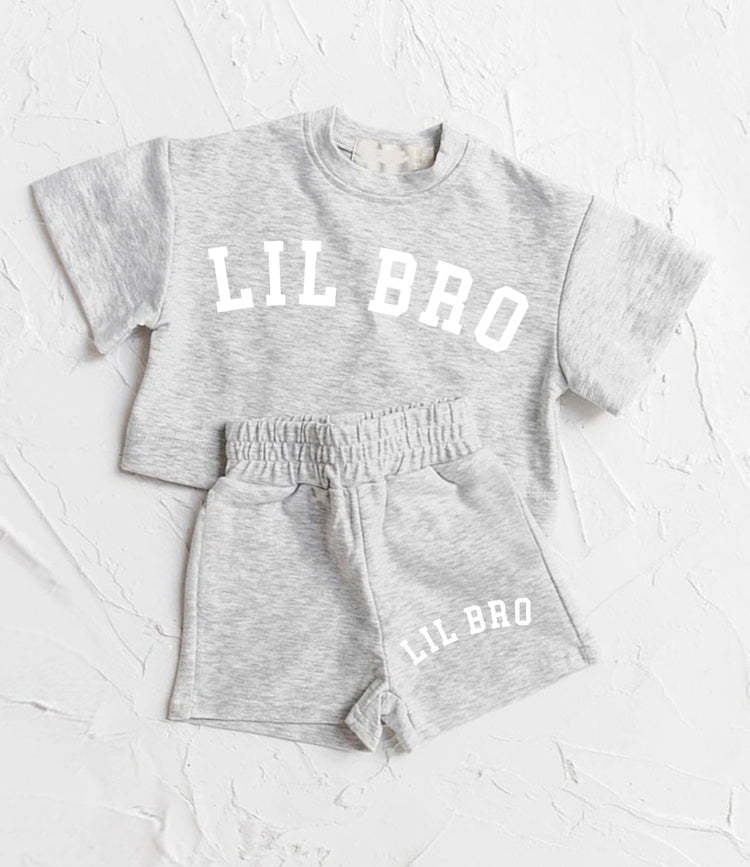 Little Bro Baby Boy T-Shirt & Shorts Set Hippo Boutique