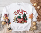 Let me read in peace Ghost Christmas Sweatshirts Hippo Boutique