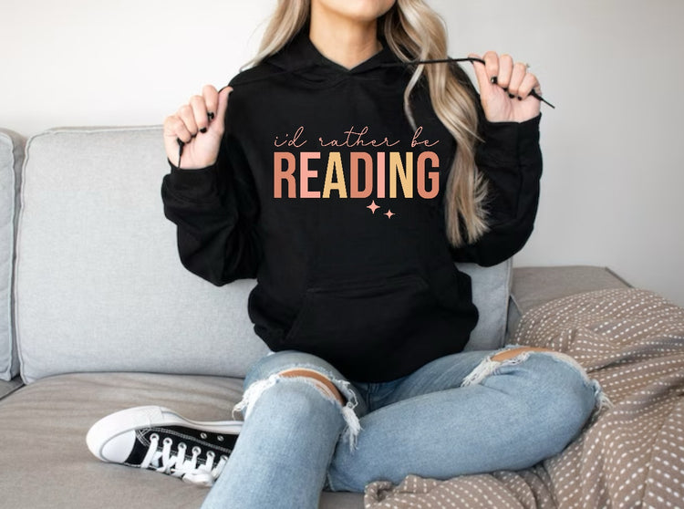 Id Rather Be Reading Sweatshirt Hippo Boutique