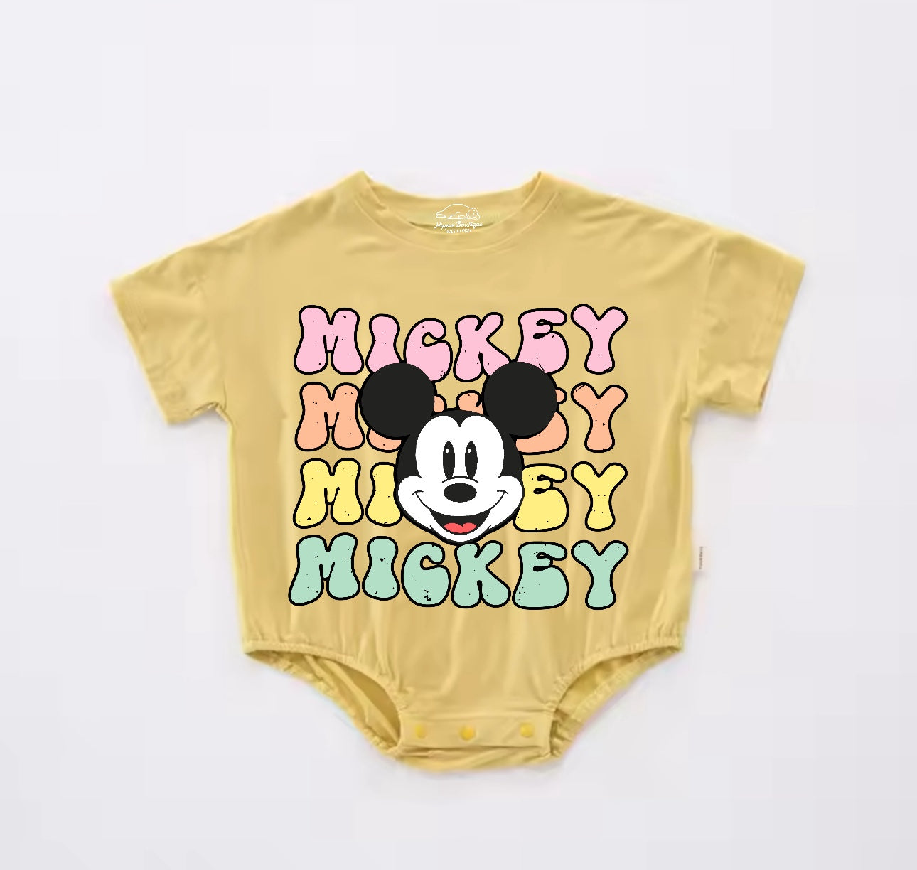Mouse Baby t-shirt bubble Romper Hippo Boutique