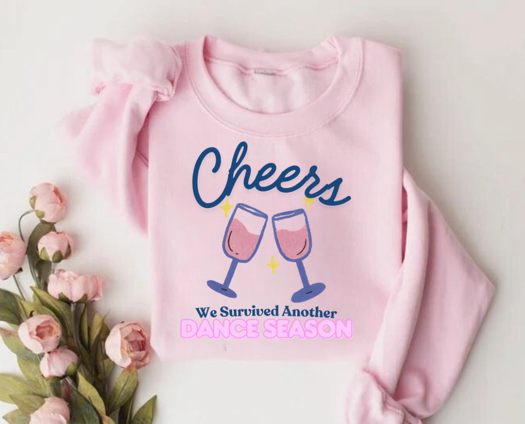 Women’s Crewneck Sweatshirts - Cheers we survived another Dance Season Hippo Boutique