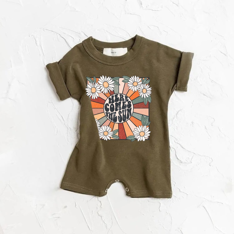 Here Comes The Sun romper bodysuit Hippo Boutique