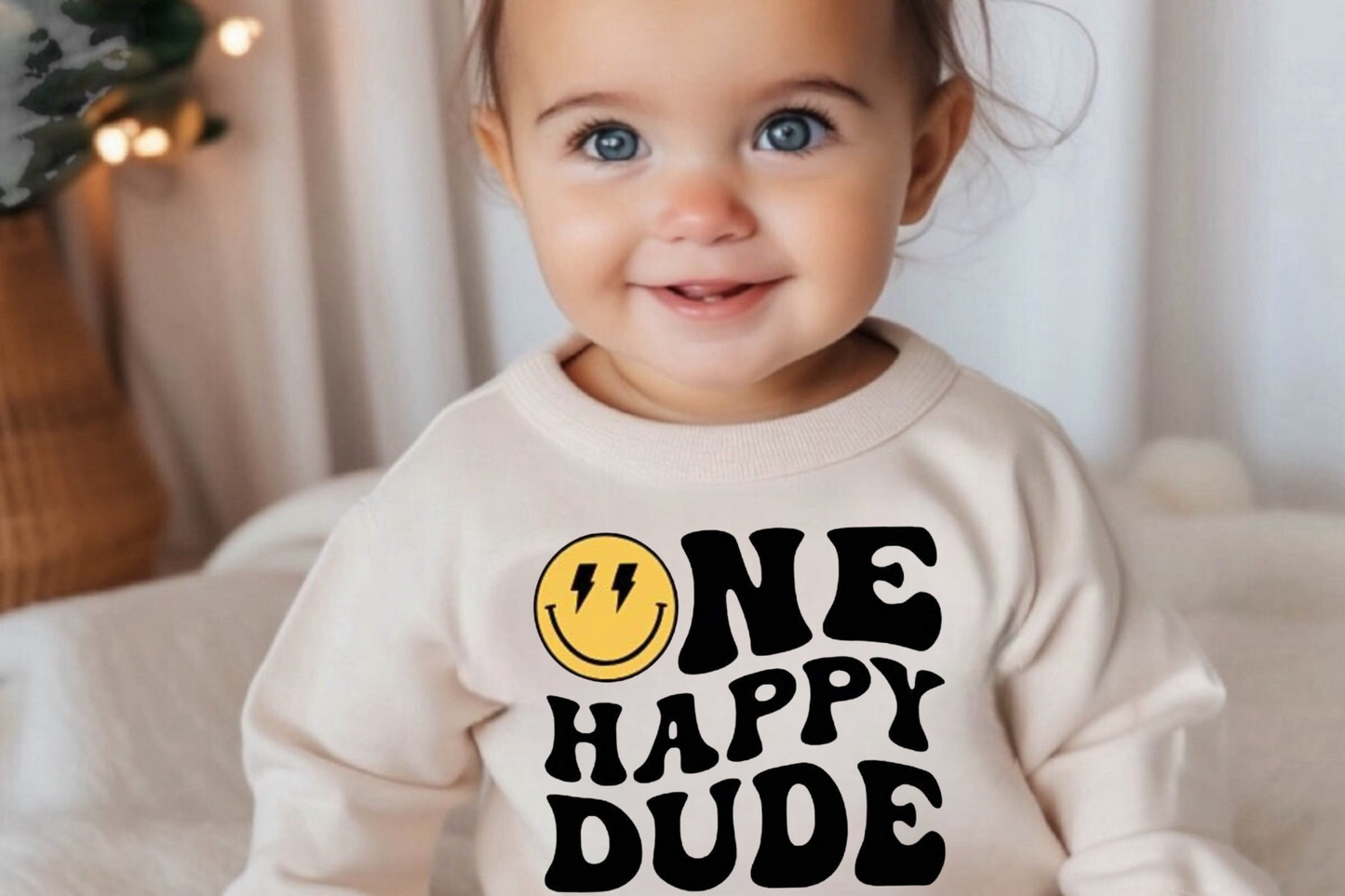 Smile Boy Mom One happy dude Mama & Mini matching Baby Sweatshirt Romper bodysuit & Crewneck Hippo Boutique