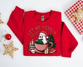 Let me read in peace Ghost Christmas Sweatshirts Hippo Boutique