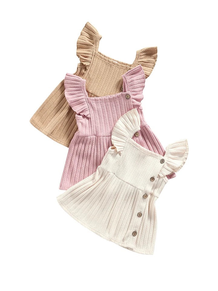 Knitted Sleeveless Baby Dress Hippo Boutique