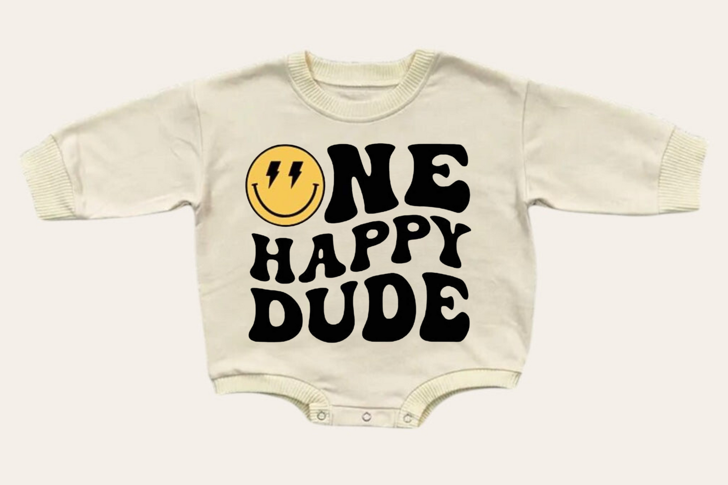 Smile Boy Mom One happy dude Mama & Mini matching Baby Sweatshirt Romper bodysuit & Crewneck Hippo Boutique