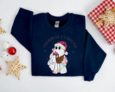 Dead Inside but its christmas crewneck Sweatshirts Hippo Boutique