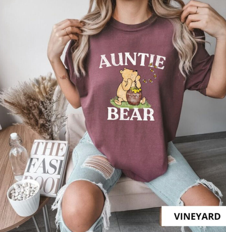 Auntie Bear Pooh Women’s T-Shirt Hippo Boutique