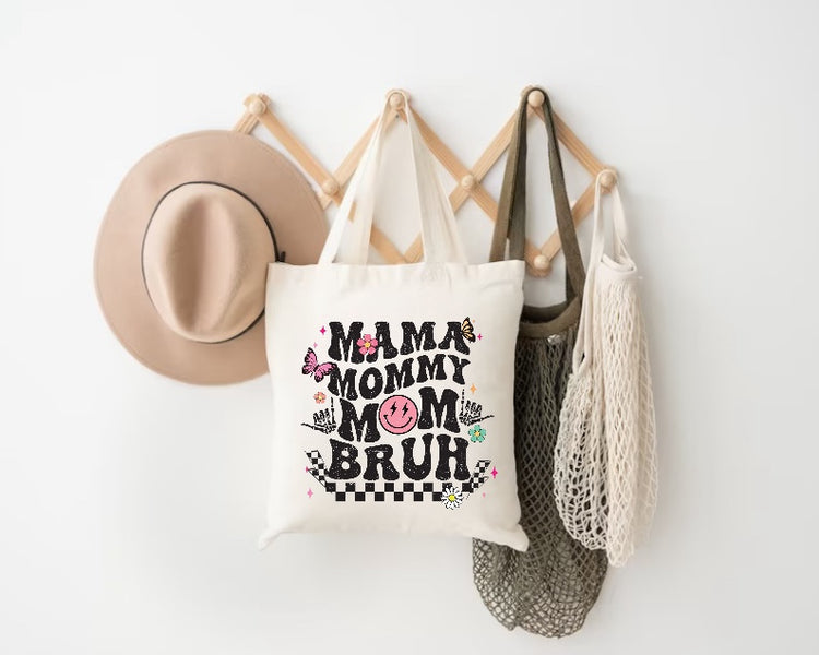 Mama Mommy Mom Bruh Tote Bag Hippo Boutique