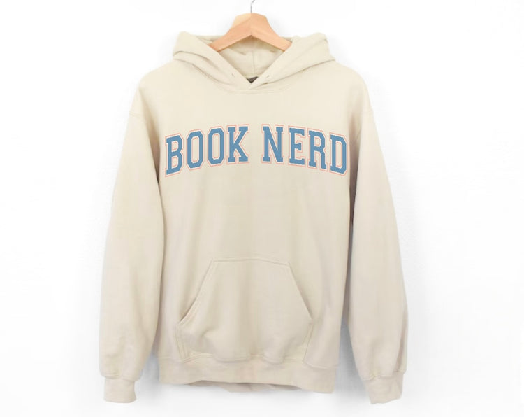 Book Nerd Sweatshirt Hippo Boutique
