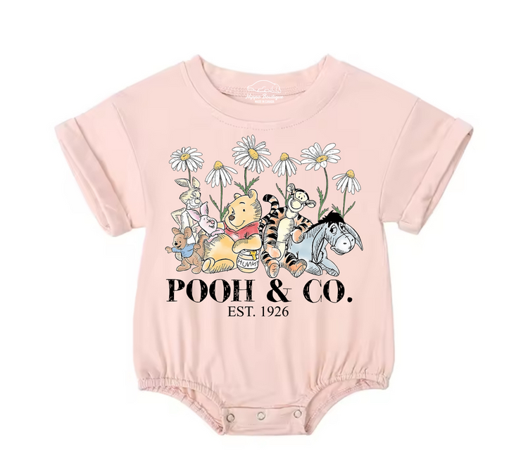 Pooh Baby & toddler Boy t-shirt bubble Romper Hippo Boutique