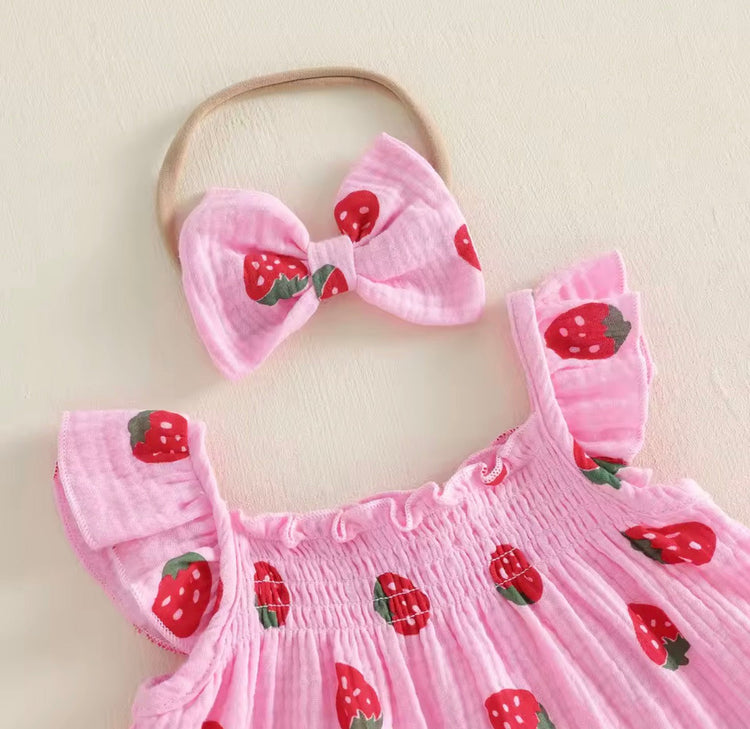 Berry Good Strawberry Outfit Set Hippo Boutique