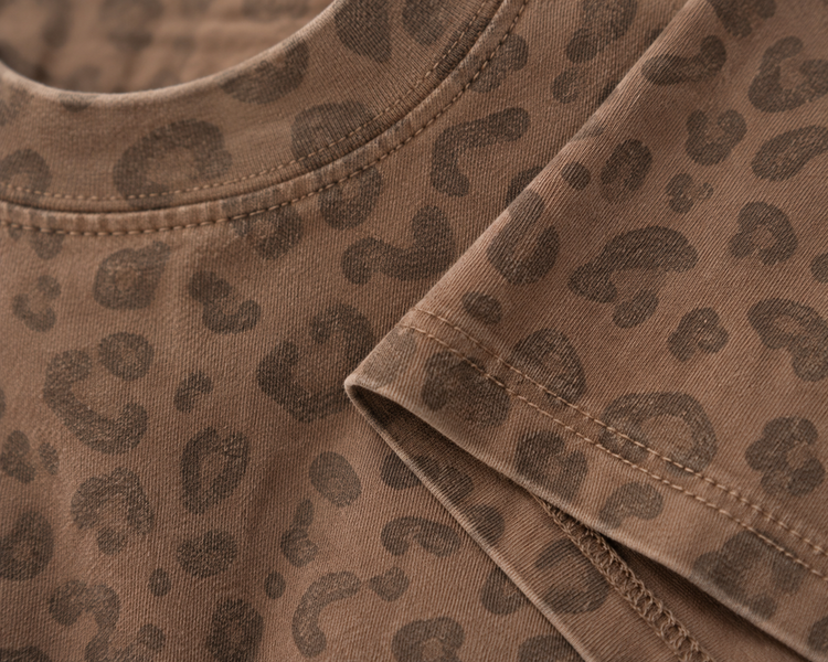 Leopard Boxy Cropped T-Shirt Hippo Boutique