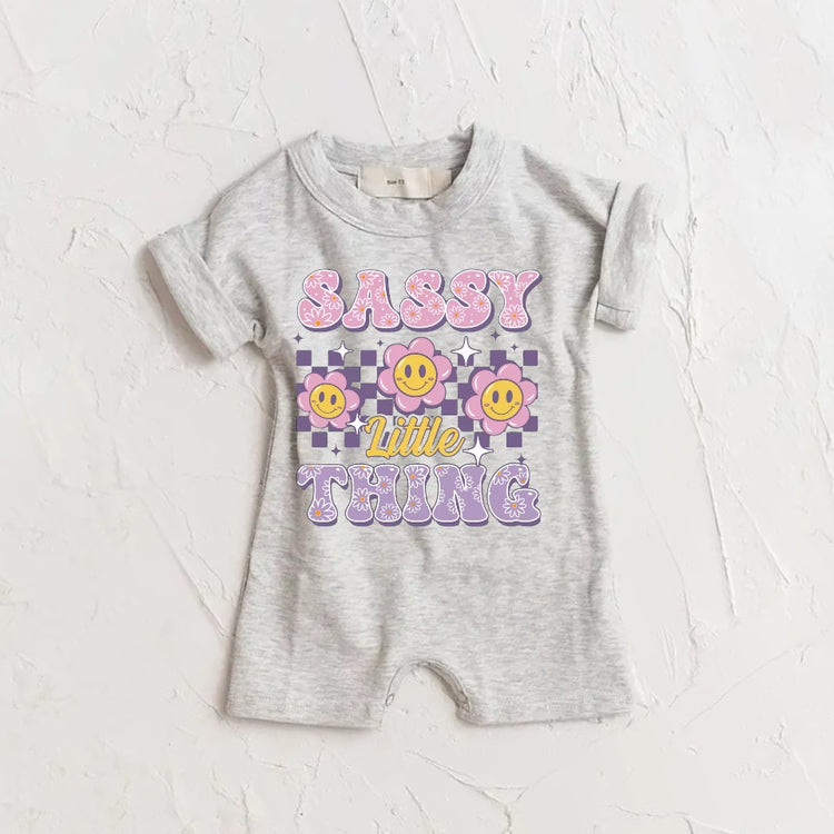 Sassy Thing baby romper bodysuit Hippo Boutique