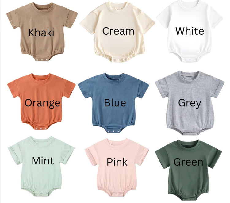 Baby t-shirt Bubble Romper - Enjoy the little things Hippo Boutique
