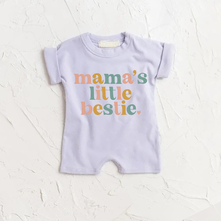 Mama’s Little Bestie romper bodysuit Hippo Boutique