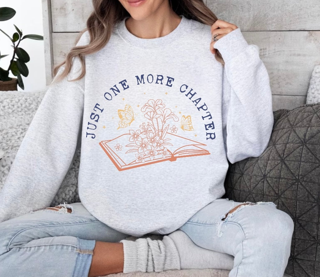 Just One More Chapter Sweatshirt Hippo Boutique