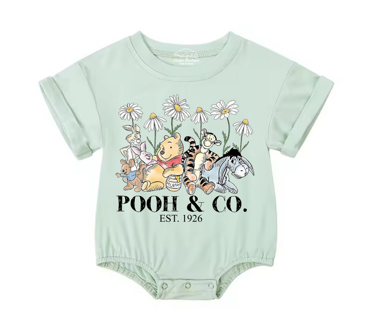 Pooh Baby & toddler Boy t-shirt bubble Romper Hippo Boutique