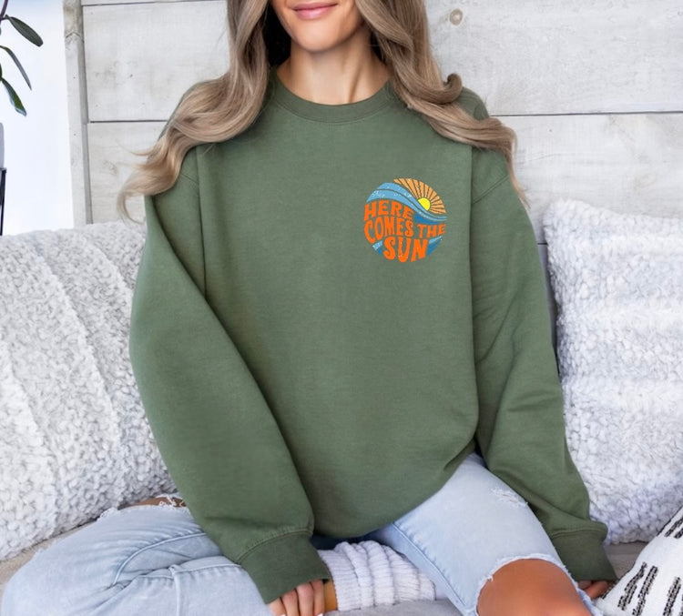 Here Comes The Sun Sweathsirts Hippo Boutique