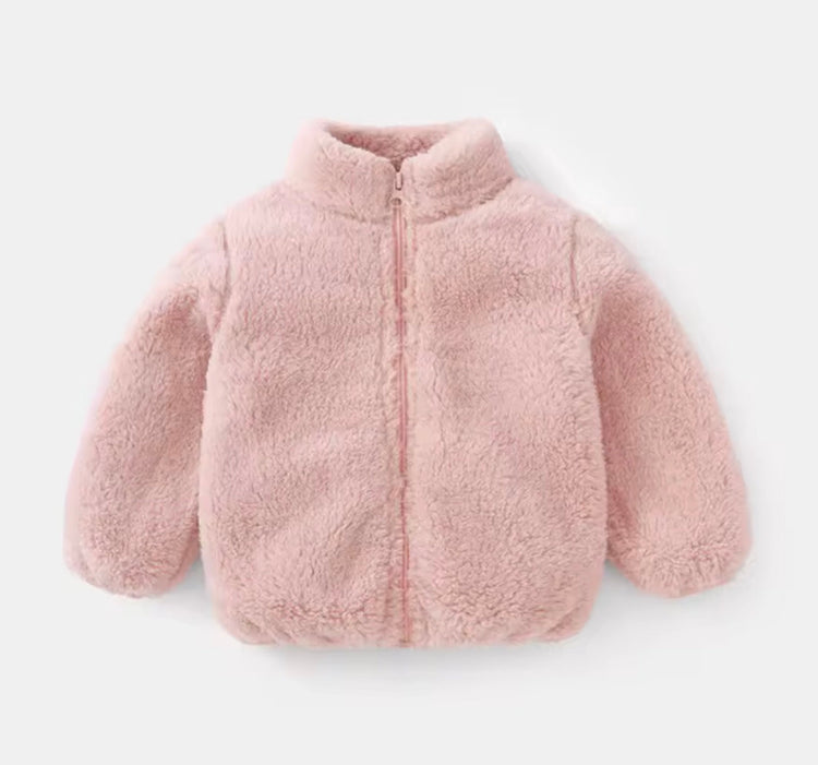 Fleece Baby Zip Up Jacket Hippo Boutique