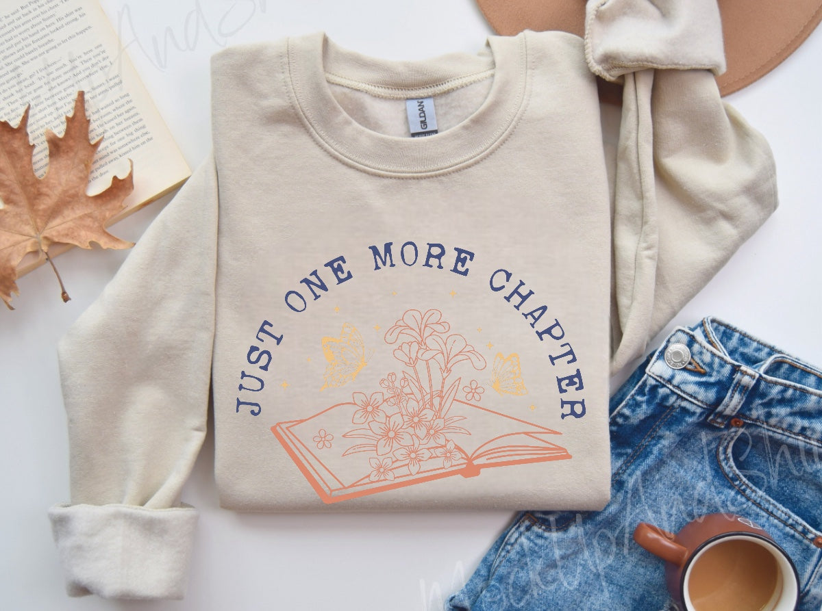 Just One More Chapter Sweatshirt Hippo Boutique
