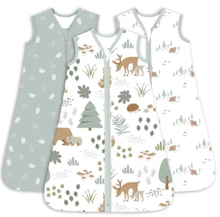 Newborn Baby 100% Organic Cotton Sleep sac - 1 Tog Hippo Boutique
